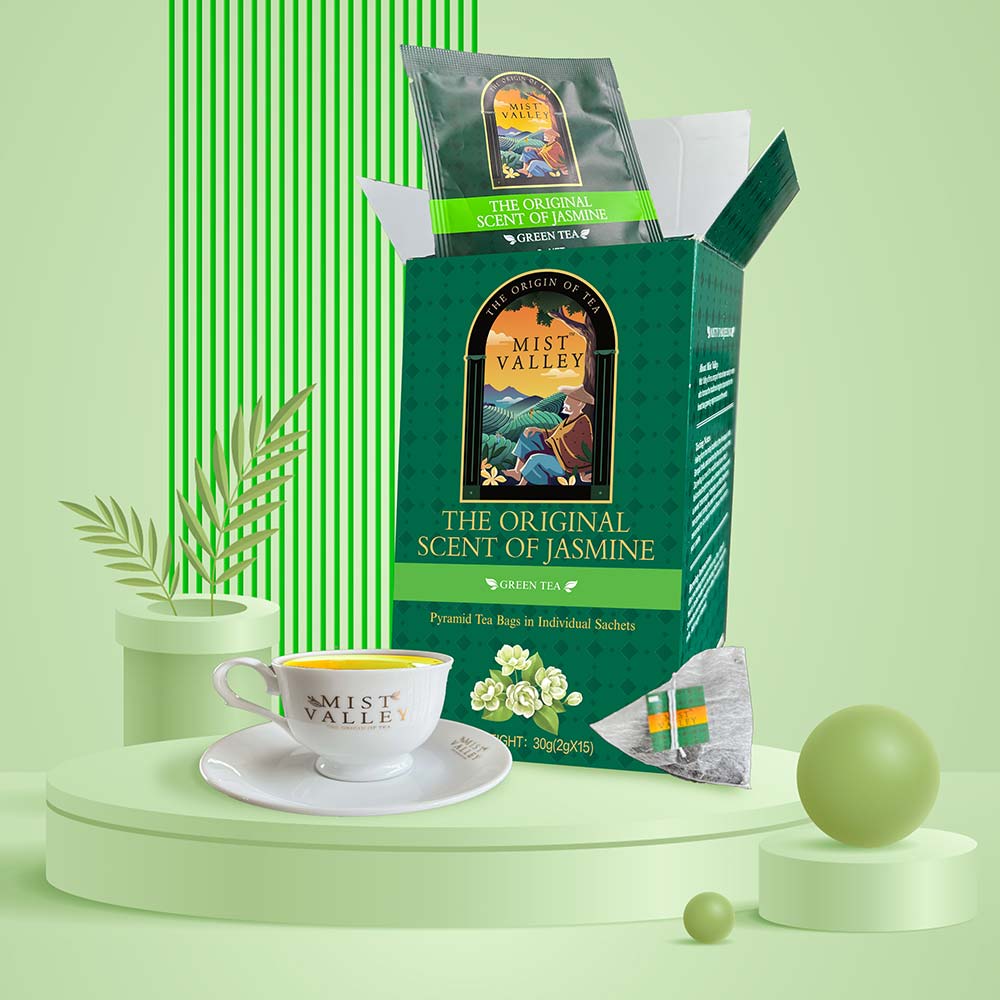 The Original Scent of Jasmine Pyramid Teabags