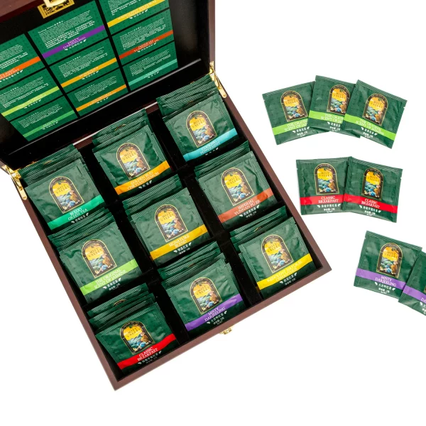 9 SLOT SACHET PRESENTER WITH TEA (9 VARIANTS X 5 SACHETS) - Image 2